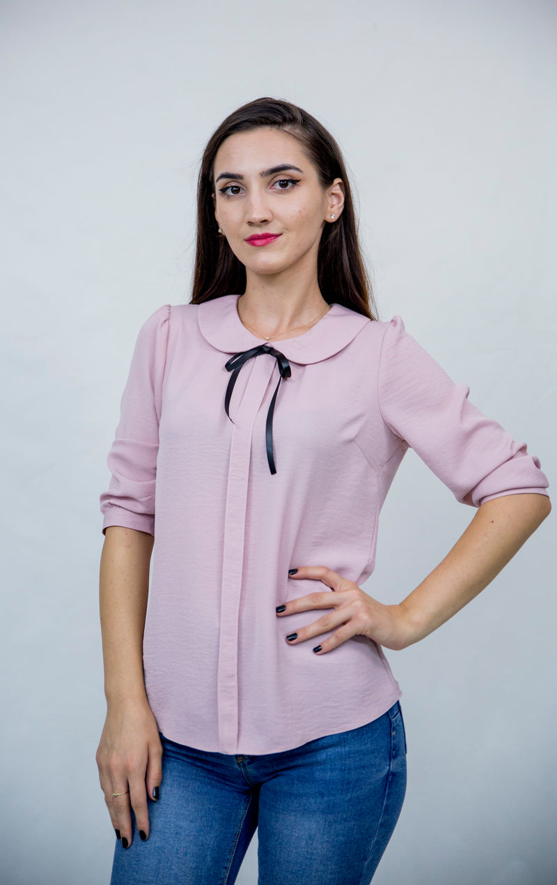 Bluza guler rotund