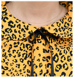 Bluza cu guler rotund, animal print