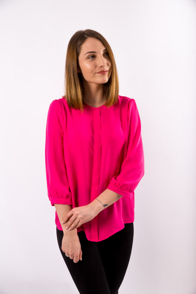 Bluza fenta, fucsia