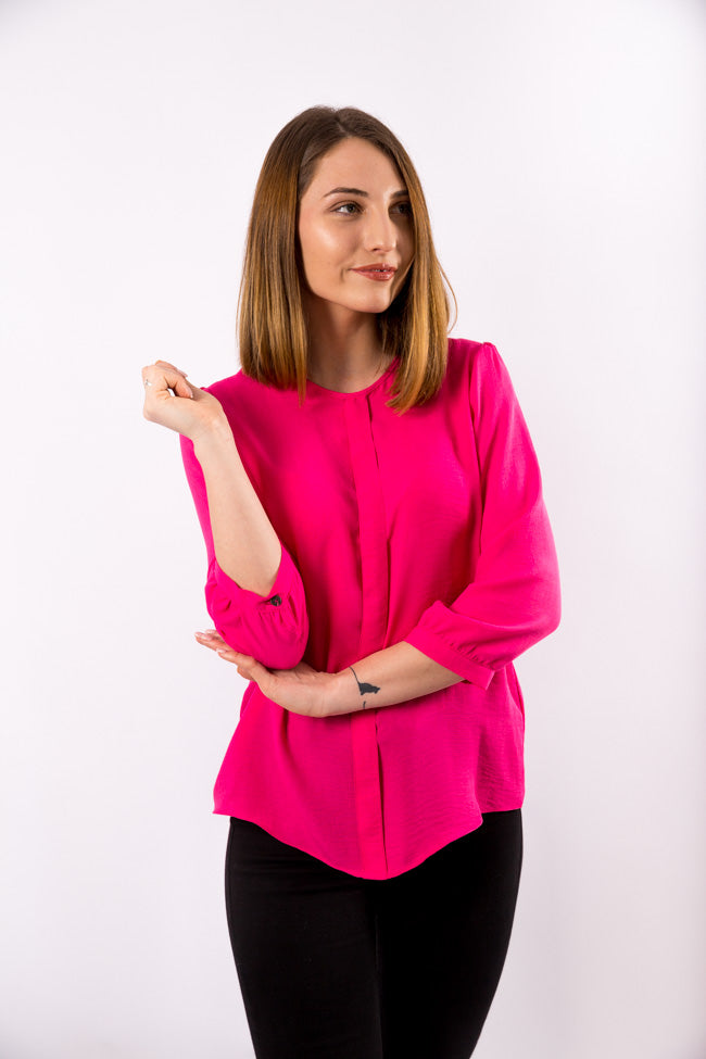 Bluza fenta, fucsia